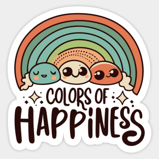 Colors of Happiness Sticker